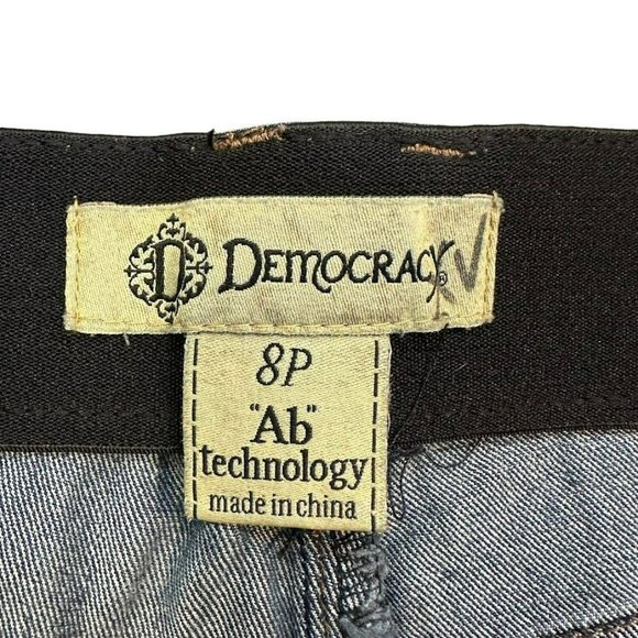Democracy "Ab"solution Ab Technology Mid Wash Skinny Jeans Womens 8 Petite - Picture 3 of 6